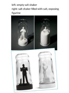 Drowning in Debt S & P Shakers by NY Artist/Designer Sebastian Errazuriz